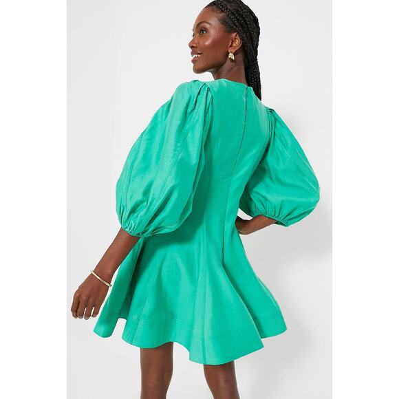 TUCKERNUCK English Factory Spring Green Loraine Mini Dress NWT Size Large - Picture 5 of 12